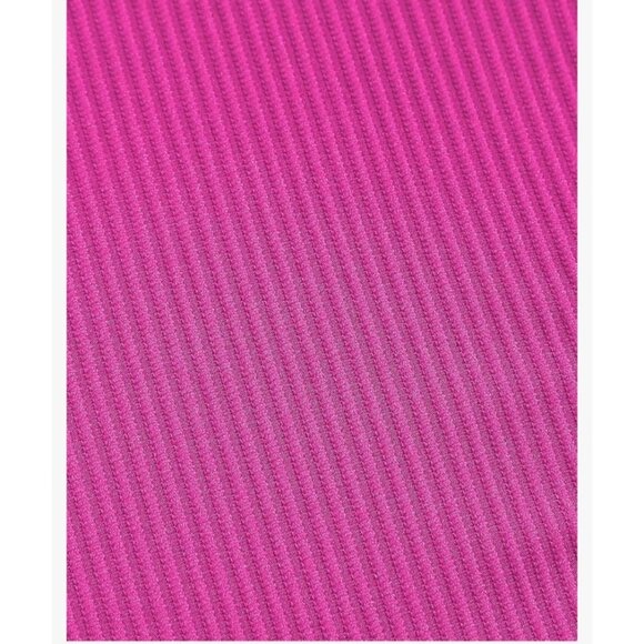 Zaful Womens Rose Pink Ribbed Two-Piece Bikini Set Criss-Cross Straps Size S - Picture 11 of 11